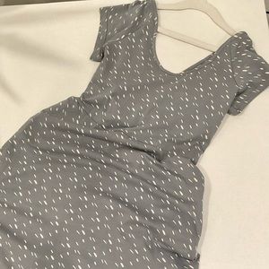 stylish light grey Pact sports dress.